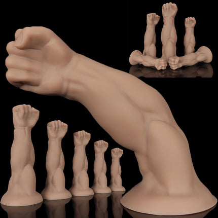 5 Sizes Silicone Artificial Arm Butt Plug Fist Anal Plug Sex Toy Dildo Anal Deep Stimulation Anus Dilator Masturbator Adult Toys