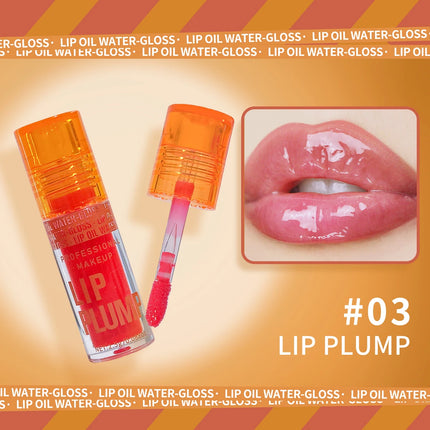 Autumn Winter Essential 3-Pcs Lip Oil Autumn Winter Lip Care 3Pcs HPlump Set Pink Hydrating Long-Lasting Moisturizing Gloss Balm