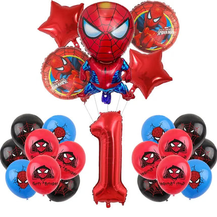 Spiderman Birthday Decor Superhero Theme Spider Birthday Party Decorations Paper Napkins Background Balloons Kids Party Supplies