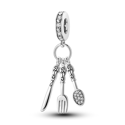 925 Silver Color Star Moon Heart Safety Chain CZ Beads Angle Wing Pendant Fit Bangle Charms Bracelet DIY Women Original Jewelry
