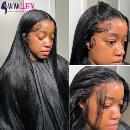 Straight 5x5 6x6 Transparent Swiss Lace Closure 100% Brazilian Human Hair Natural Hairline Lace Closure Only Melt Skins