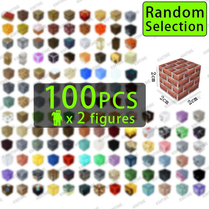 50-Piece Montessori Magnetic Blocks + Figure