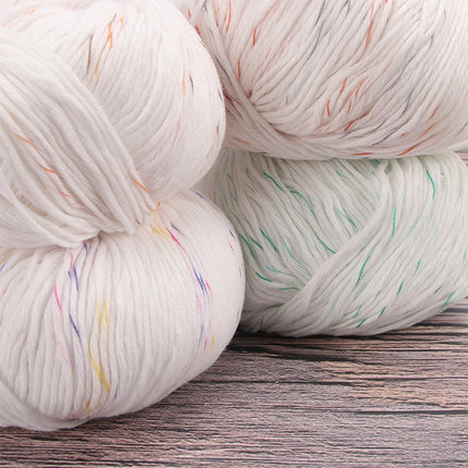 3PCS 100% Organic Cotton Yarn Machine Washable For Adult Baby Sweaters/Gloves/Scarves/Hats Etc. 50 gr (1.76 oz) 125 m (136 yrd)