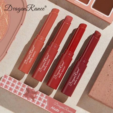 Nude Matte Lipstick Waterproof Nude Pink Lip Sticks Not Fading Sexy Red Velvet Lipsticks for Women Make Up Lasting Lip Cosmetics