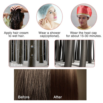Thermal Treatment Hair Cap Heating Electric Hair Cap Nourishing Hair Mask Baking Oil Cap Hair Dryer Heat Hat Hair Care SPA Hair