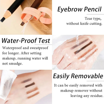 5pcs Hengsi Professional Microblading Pencil Permanent Eyebrow Pencil Tattoo Waterproof Art Tint Makeup Eye Brow Pen