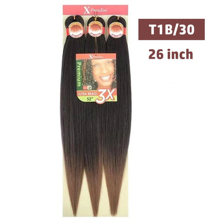 3strands/Pack Braiding Hair Pre Stretched 26'' Synthetic Braiding Hairs Kanekalon Jumbo Braiding Hair Synthetic Hairs Extensions