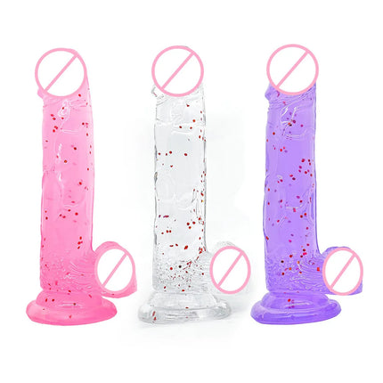 Transparent Realistic Dildo Penis Suction Cup Dildo Realistic Sex Toys for Lesbian Women Female Masturbator Big Dick Fake Dick