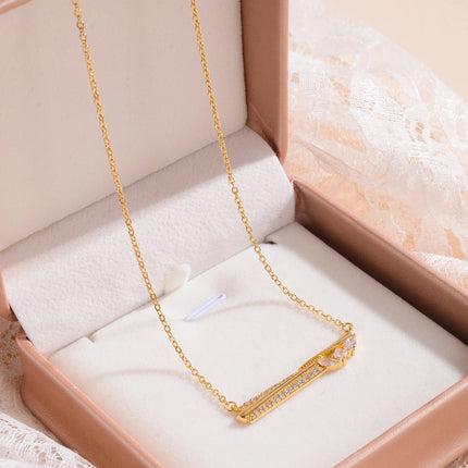 Minority Fashionable Bar Necklace for Women Gifts Gift Grace Feast Ball Wedding 1 dollar items