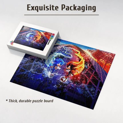 Sonic the Hedgehog Jigsaw Puzzle 108/200/300/500/1000 Pieces Wooden  Puzzle High Quality Birthday gift