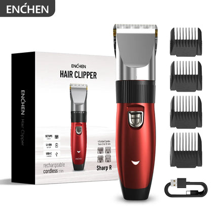ENCHEN Sharp R Professional Haircut Clipper Single Handfine-Tuning Design  With Safety Lock Upgraded Ceramic Blade Type-C Port