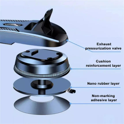 1pcs Adjustable Magnetic Phone Holder Travel Essentials Flexible Rotation Hands-Free Airplane Phone Mount Seat Phone Stand