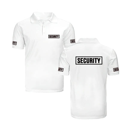 Security Classic Man Polo Shirt Breathable Quick Drying Guard Bodyguard Uniform Work Clothes Causal Light Soft Wholesale Tops