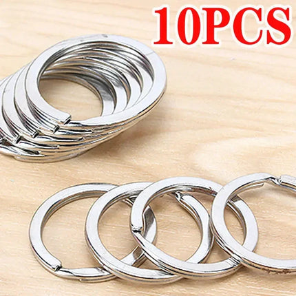 Metal Keychain Kits Metal Key Ring with Jump Rings/Lobster Clasp/Screw Pins Connector Accessories for DIY Jewelry Making