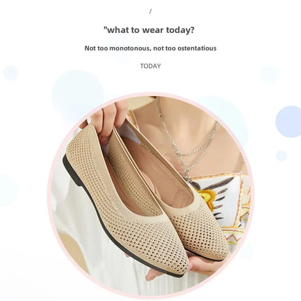 2025 Spring Breathable Mesh Flats Shoes for Women Comfortable Slip on Casual Shoes Woman Lightweight Soft Bottom Loafers