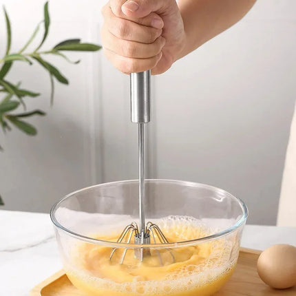 Semi Automatic Egg Beater Manual Rotating Cream Mixer Household Baking Tool Kitchen Gadget for Egg Blending Cake Mixing