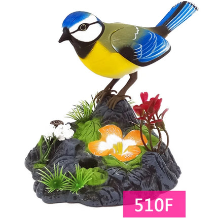 Sound Voice Control Electric Bird Pet Toy Electric Simulation Induction Bird Cage Birdcage Kids Toy Gift Garden Ornaments