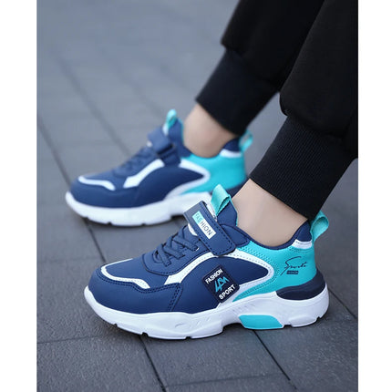 New Children's Leather Casual Shoes For Boy Girls Sneakers Breathable Kids School Walking Non-slip Sport Running Shoes Outdoor