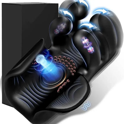 Adult Male Sex Toy Penis Stimulator Massager 9 Vibration Rotation Suction Modes USB Rechargeable Masturbation Cup Adult Supplies