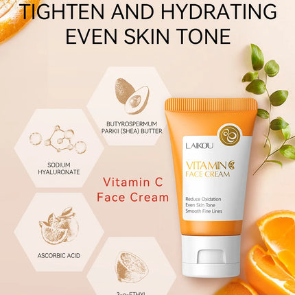 LAIKOU Vitamin C Face Cream Moisturizing Nourishing Japan Sakura Creams Uniform Skin Tone Beauty Facial Skin Care Product
