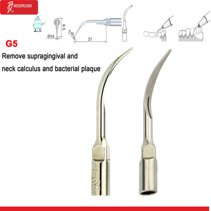 Original Woodpecker Dental Scaler Tips Ultrasonic Scaling Tip G1 G2 G3 G4 G5 G6 G7 G8 Fit For EMS UDS
