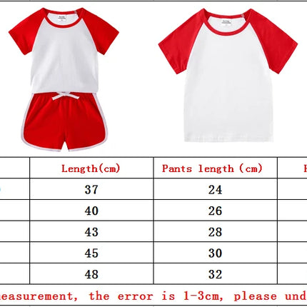 Children's Summer Pajama Set Kids Cartoon PAW Patrol T-shirt+Shorts Sets Boys Cotton Tops+Shorts 2Pcs Baby Boys Girls Sport Suit