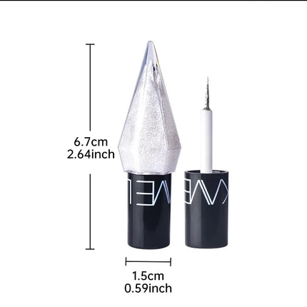 Waterproof Diamonds Eyeliner Eyeshadow Glitter Silver Rose Gold Color Shiny Sequins Eyeliner Eye Shadow Makeup Beauty Cosmetics