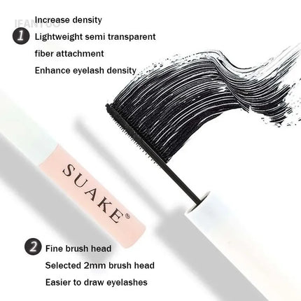 Black Brown Mascara Ultra-fine Small Brush Lengthening Black 3D Lashes Eyelash Extension Waterproof Lasting Eye Lashes Mascara