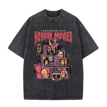 Funny Cat The Return of Vampurr Graphic T-shirt Men Women Cotton Short Sleeve Horror Halloween T Shirt Casual Clothing T-shirts
