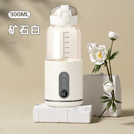 New portable wireless constant temperature milk regulator for babies to prepare milk when going out and heated thermos cup