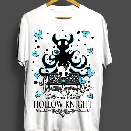 Hollow Knight SilkSong Retro Women Men T-Shirt Indie Game T-Shirt Casual Cotton Top Female Male Clothing High Quality Streetwear