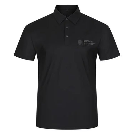 AMAZINGCRE Summer Top Quality Men's Golf Top Breathable Quick-Drying Perspiration Sports Short-Sleeved Polo Shirts