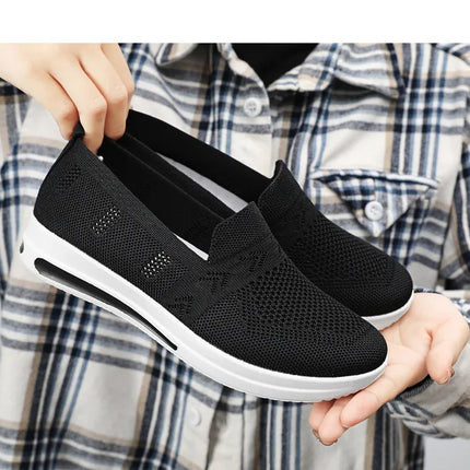 Spring New Women's Sports Shoes, Fashionable, Breathable, Lightweight, Non-slip, Wear-resistant, Casual Sports Shoes, Flat Shoes