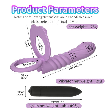 Adult Supplies Sex Toy Silicone Butt Plug Double Penetration Dildo Vibrator With Cock Ring Delayed Ejaculation Anal Plug For Men