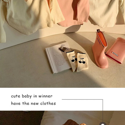 New Children's T-Shirt Sweater Girls Long-Sleeved Spring and Fall Models Long-Sleeved Bottoming Shirt Girls Sweater T-Shirt Long