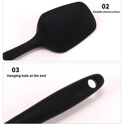 Food Grade Silicone Spatula Heat Resistant Non-Stick Kitchen Scraper for Baking Cake Cream Mixing Cooking Utensil