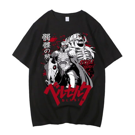 Berserk Anime T-shirt Summer Men Women High Quality Cotton Short Sleeve T-shirt Print T-shirt Tops 2024 Tee Trend Fans Clothes