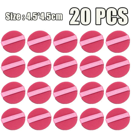 1-20pcs Sponge Air Cushion Cosmetic Puff Double Side Soft Beauty Makeup Puffs Dry and Wet Use BB Cream Foundation Cosmetics Tool