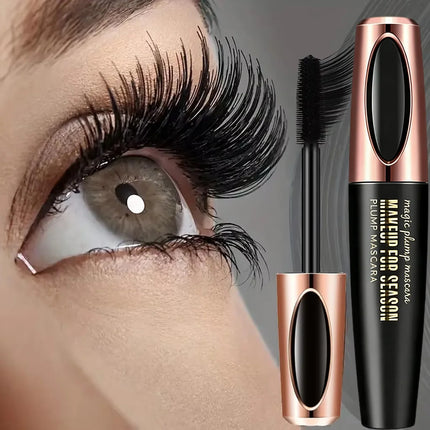 1pc 8d Silk Fiber Eyelash Mascara Waterproof Thick Lengthening MascaraCurling Long Black Extension