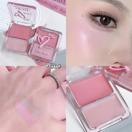 Water Light Peach Cream Blush Milk Pink Cream Natural Cheek Tint Brighten Waterproof Face Contouring Orange Blush Palette Makeup