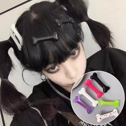 White Bone Hairpins Fashion Lovely Women Gril Headwear Barrettes Hair Band Accessories Vivid Dog Bone Hair Clips Side Hair Pin