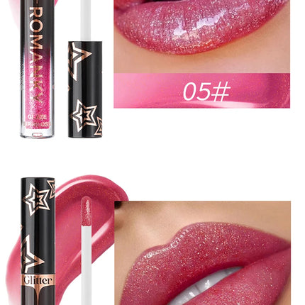 1Pc Lip Gloss Pearlescent particles shimmer Suitable for party, stage, Valentine's Day gift, daily wear