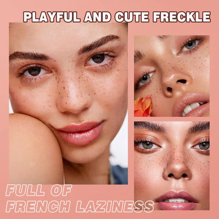 QIBEST Facial Freckle Stamp Pencil,Natural Makeup For Freckles,Dark Spots,Waterproof,Not Easy To Fade Concealer,Feminine Contour