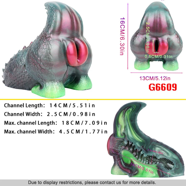 FJBHBD Fantasy Lizard Head Butt Mold Male Stroker Single Channel Lifelike Pussy Silicone Masturbator Adult Erotic Sex Toy ForMen