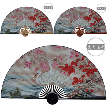 50x88cm Large  Painting Paper Fan Wall Hanging Decorative Folding Fan Office Hall Home Living Room Decorative Fan Ventilador