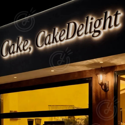 Business Led Poster Logo Outdoor Custom Light Sign Signboard Acrylic Signs Letters Advertising Decorative Luminous Lights 3d
