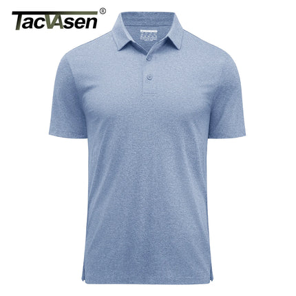 TACVASEN Men's Polo Shirts Short Sleeve Moisture Wicking Lightweight Athletic Casual Collared Golf Shirt Summer Work Polo Shirts