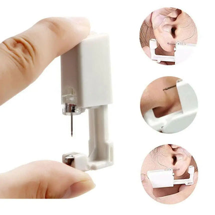 No Inflammation Safe Ear Piercing Gun Kit Disposable Disinfect Earring Piercer Machine Studs Nose Body Jewelry Piercing Tool