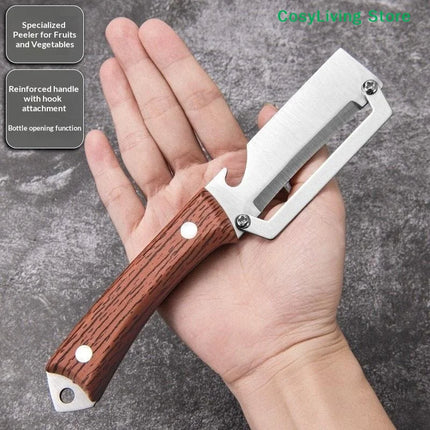 [CL]1PC Stainless Steel Kitchen Multi-Purpose Tool Flat Edge Peeler Potato Peeler Slicer Knife Watermelon/Melon Grater[CL]