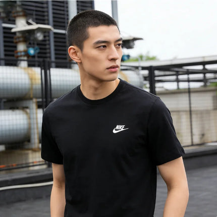 Nike Men Breathable Sport T-Shirt Casual Running Training Fitness Tops Comfortable Round Neck Short Sleeve Tee AR4999-013